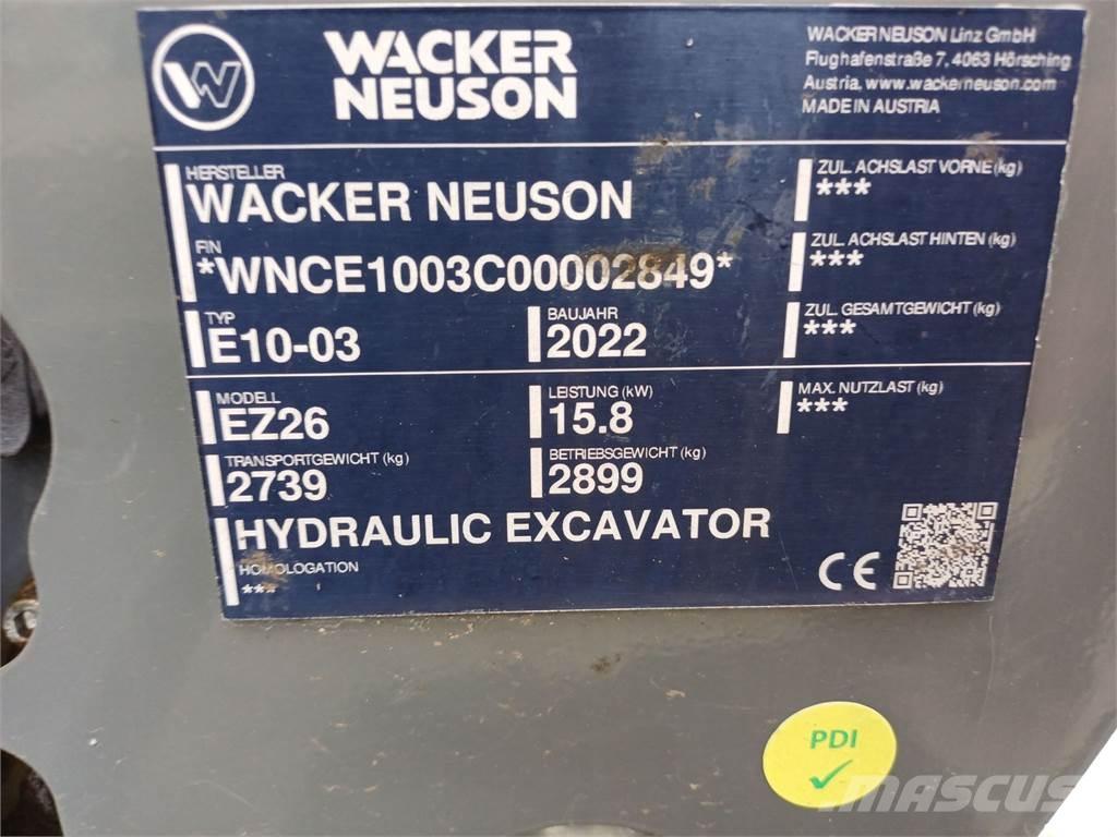 Wacker Neuson EZ26 Excavatoare pe șenile
