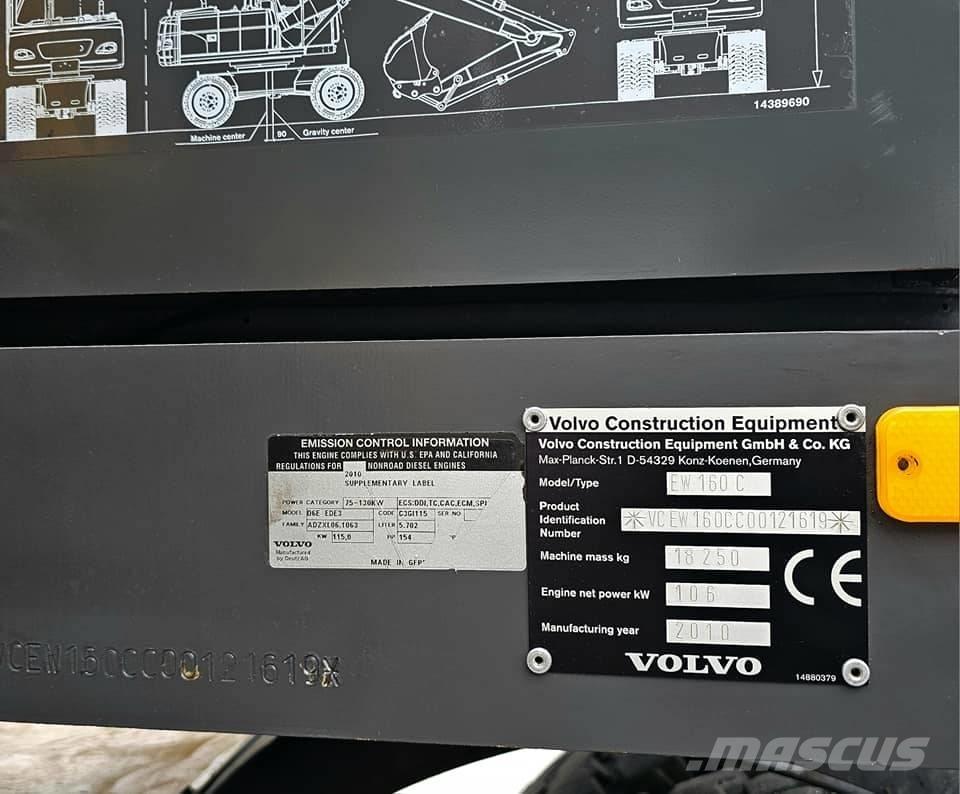 Volvo EW 160 C Excavatoare cu roti