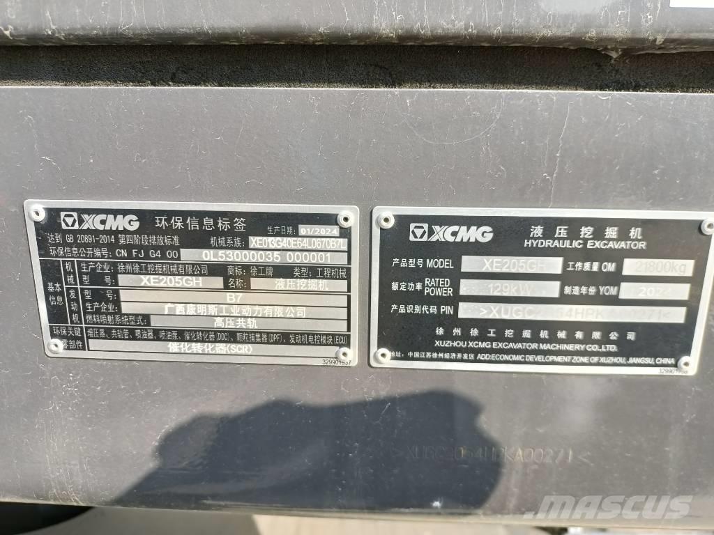 XCMG XE205GH Excavatoare pe șenile
