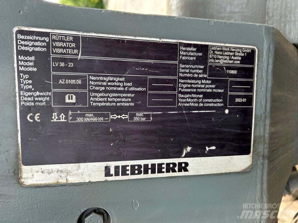 Liebherr LV36 Vibratoare forare piloni
