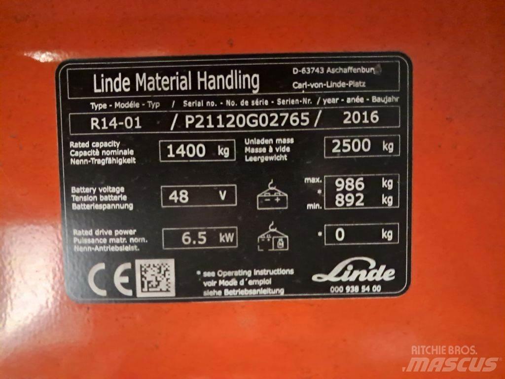Linde R14-01 Stivuitor cu catarg retractabil