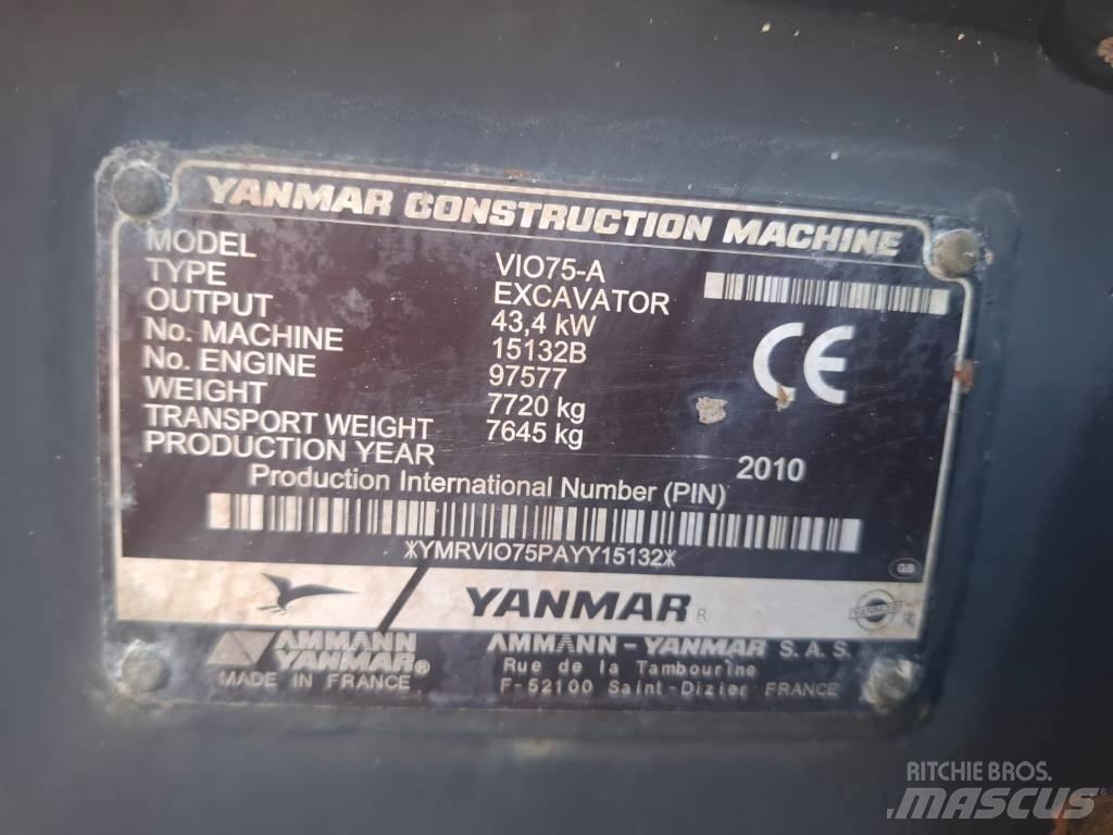 Yanmar Vio 75 A Excavatoare 7t - 12t