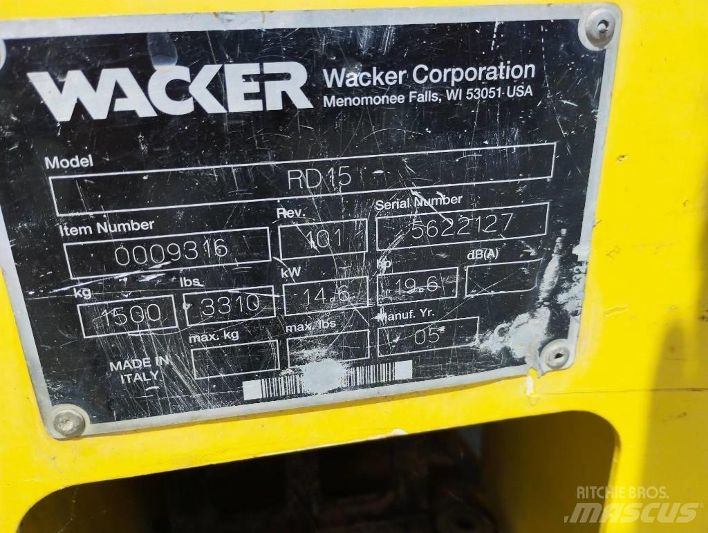 Wacker Neuson RD 15 Cilindri compactori dubli