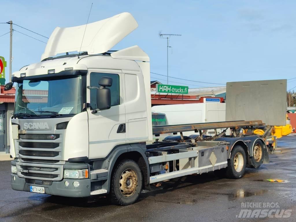 Scania G 490 Camion cadru container