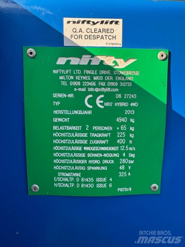 Niftylift HR 17 D E Nacele cu brat articulat