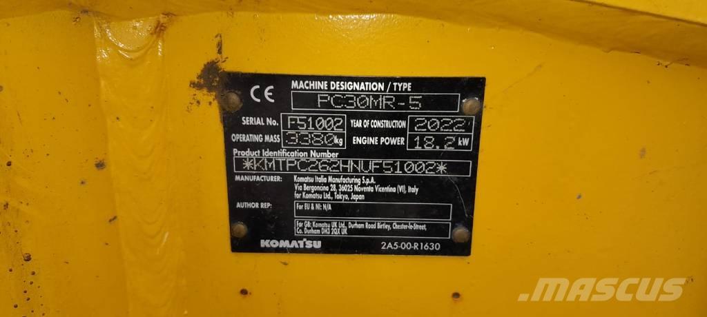 Komatsu PC30MR-5 Mini excavatoare < 7t