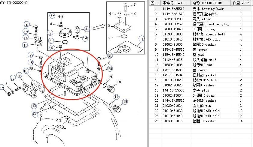 Shantui SD 16 Transmisie