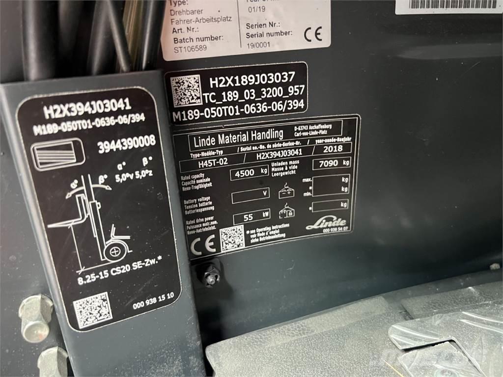 Linde H45T-02 Stivuitor GPL