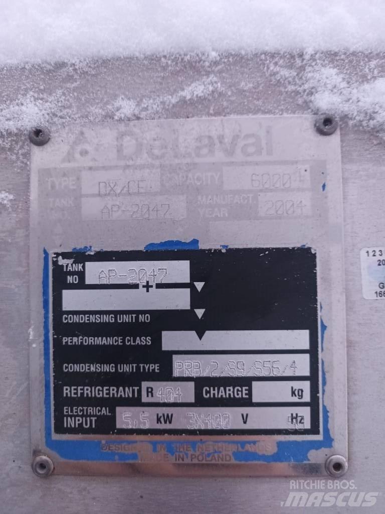 Delaval DX-CE Echipamente pentru stocat lapte