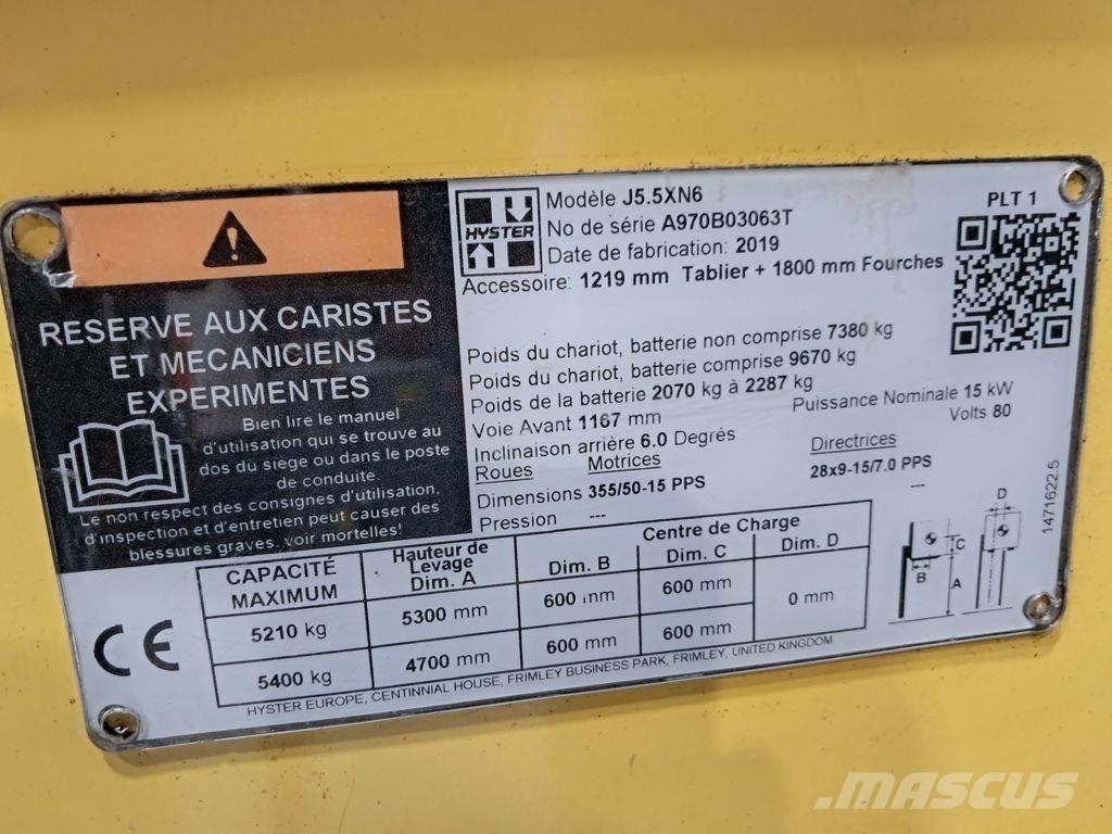 Hyster J5.5XN6 Stivuitor electric