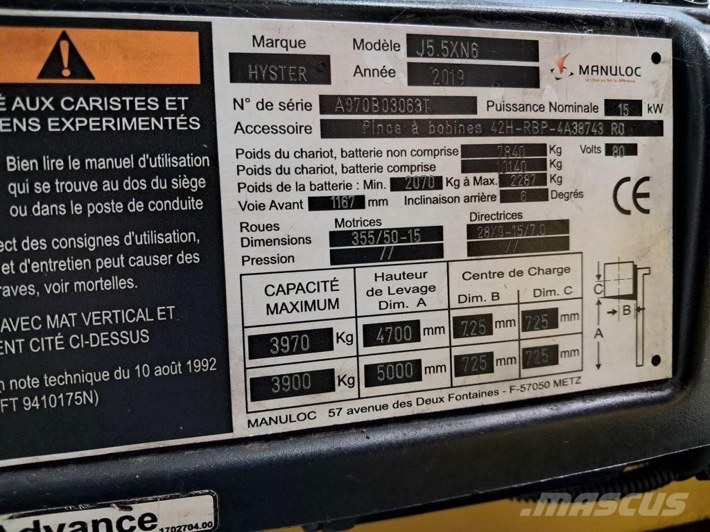 Hyster J5.5XN6 Stivuitor electric