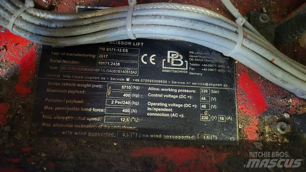 PB S 171-12 ES Platforme foarfeca