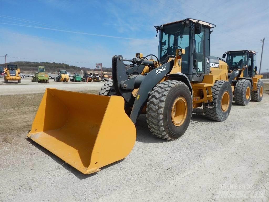 John Deere 524K Incarcator pe pneuri