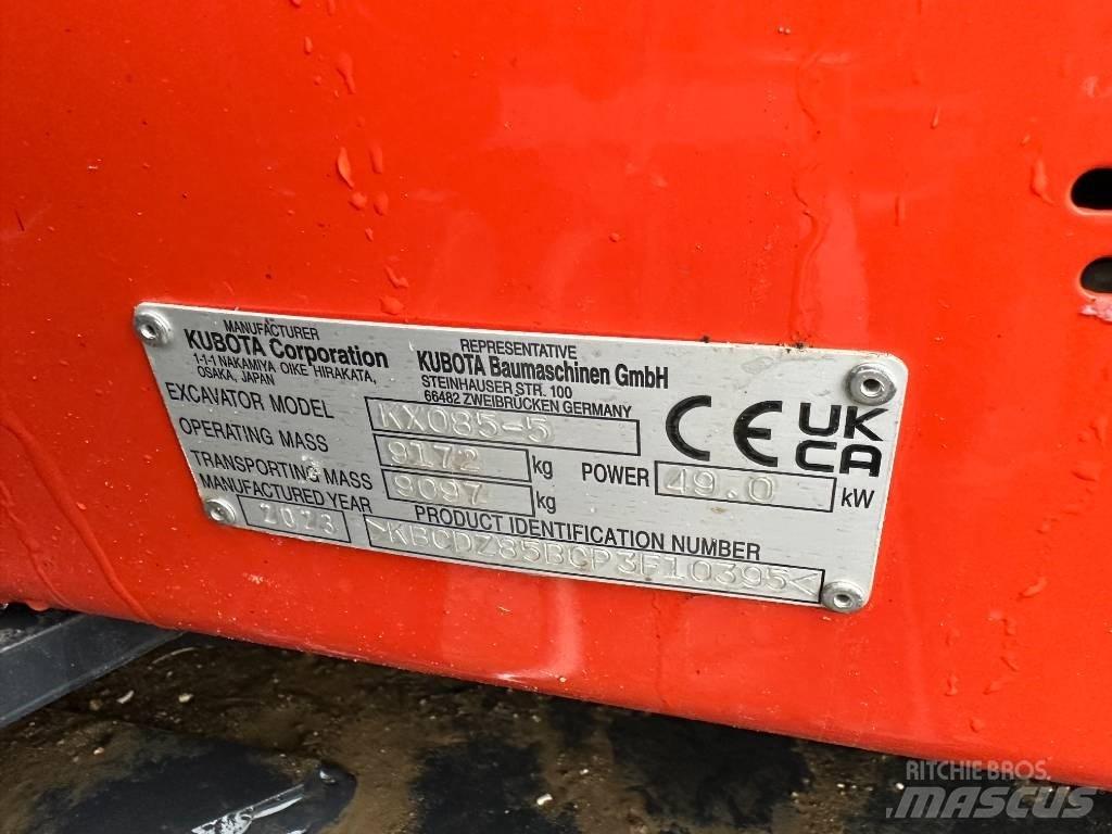 Kubota KX 085-5 2PGL Excavatoare 7t - 12t