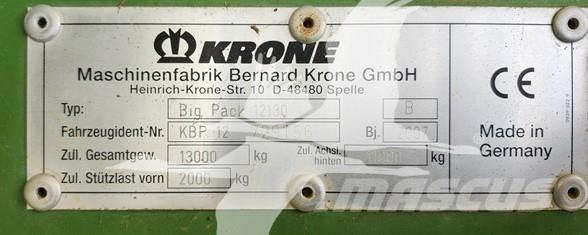 Krone BP12130 Baler dreptunghiular