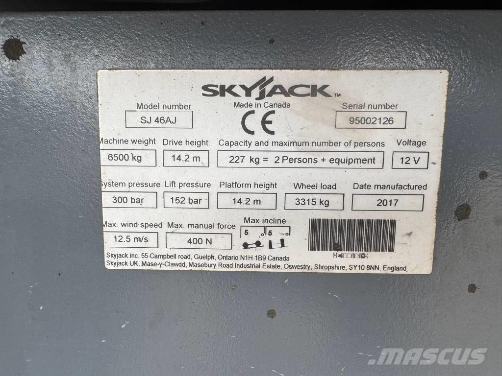 SkyJack SJ 46 AJ Nacele cu brat articulat