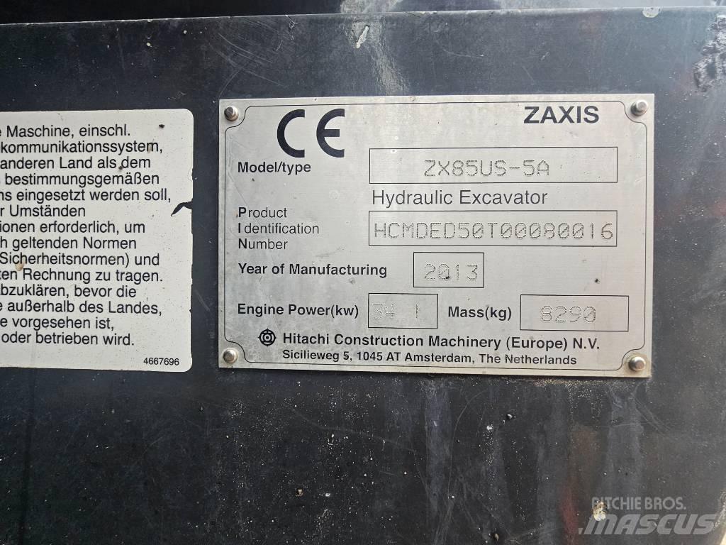 Hitachi ZX 85 US-5 A Excavatoare 7t - 12t