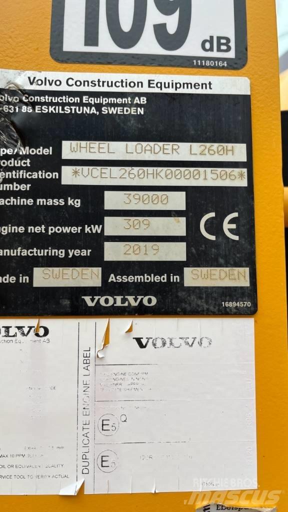 Volvo L260H Incarcator pe pneuri