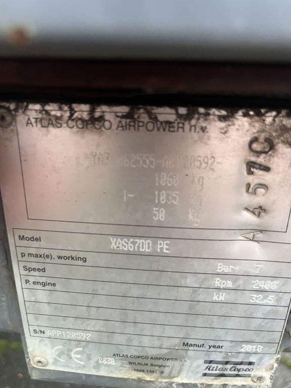 Atlas Copco XAS67 Compresoare