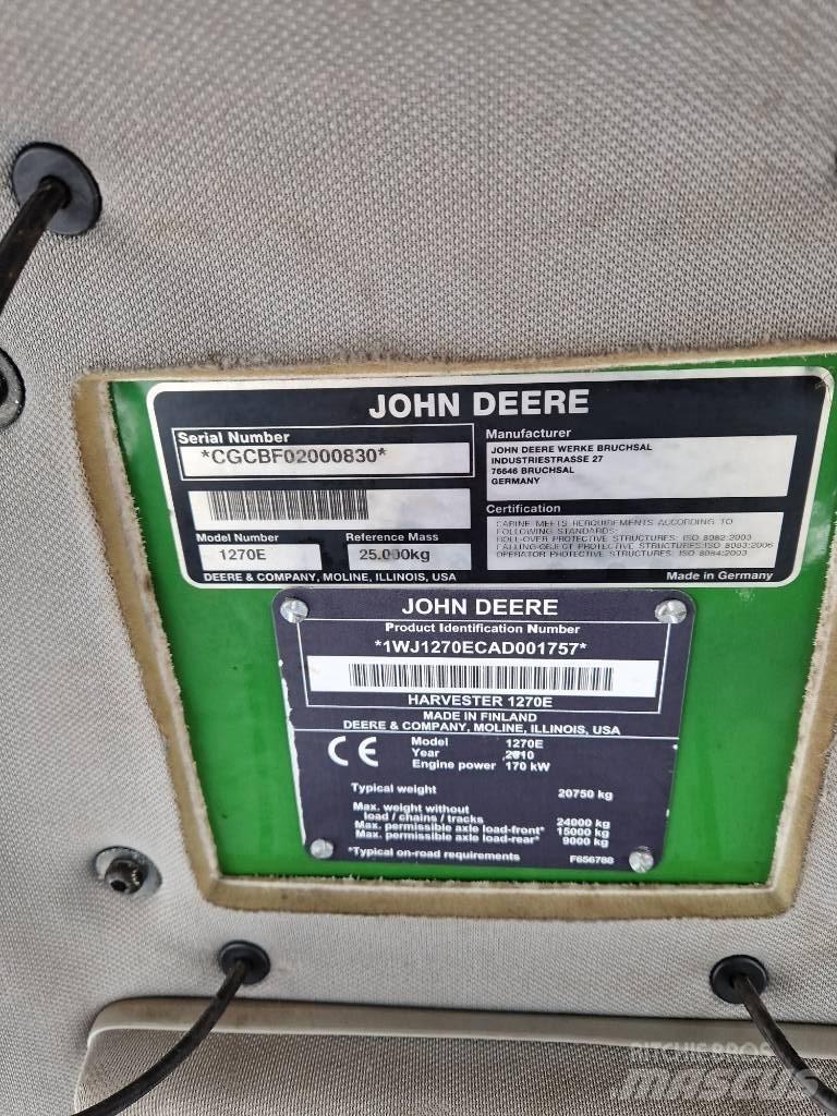 John Deere 1270E Combine forestiere