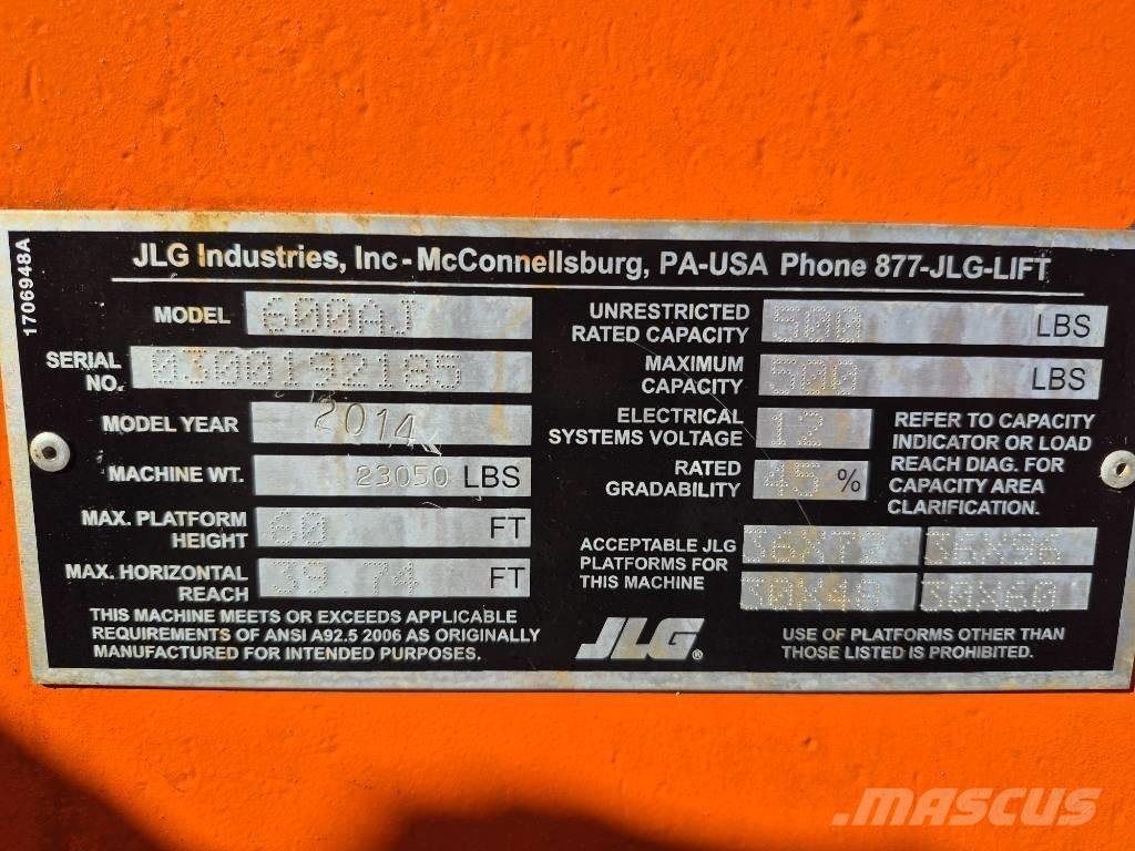 JLG 600 AJ Nacele cu brat articulat