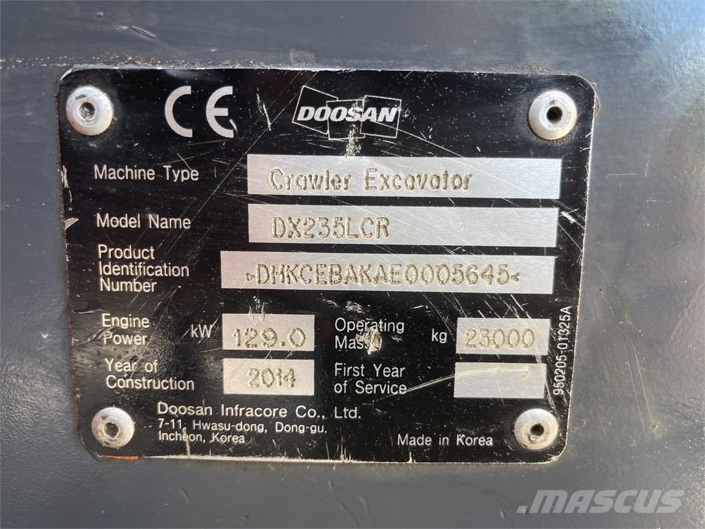 Doosan DX 235 LCR Excavatoare pe șenile
