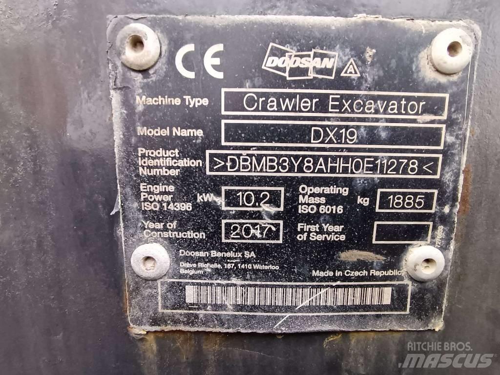 Doosan DX 19 Mini excavatoare < 7t