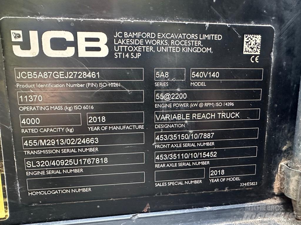 JCB 540-140 Stivuitoare telescopice
