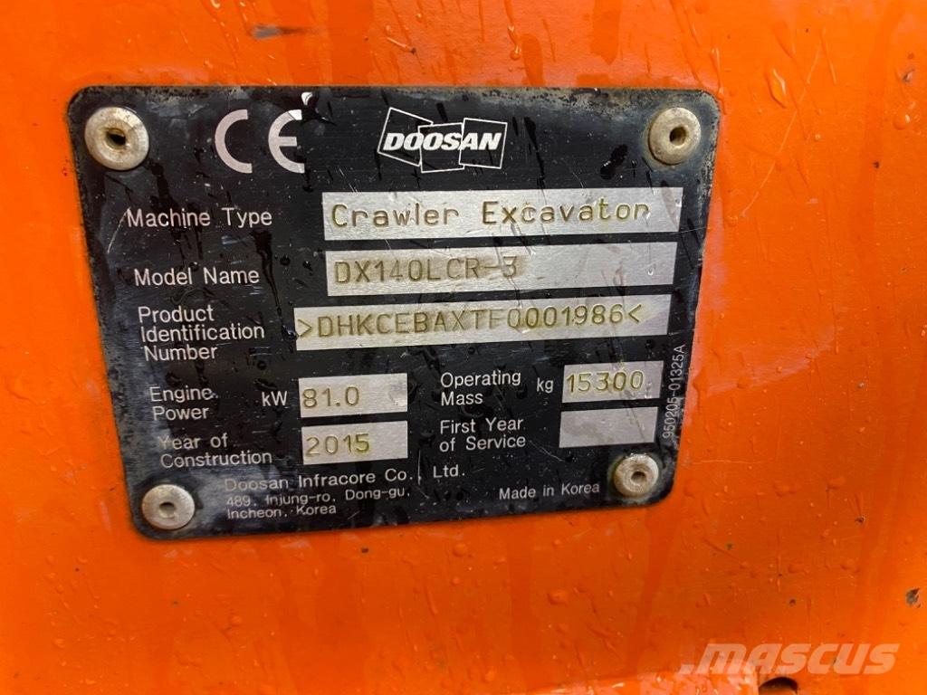 Doosan DX 140 LCR-3 Excavatoare pe șenile
