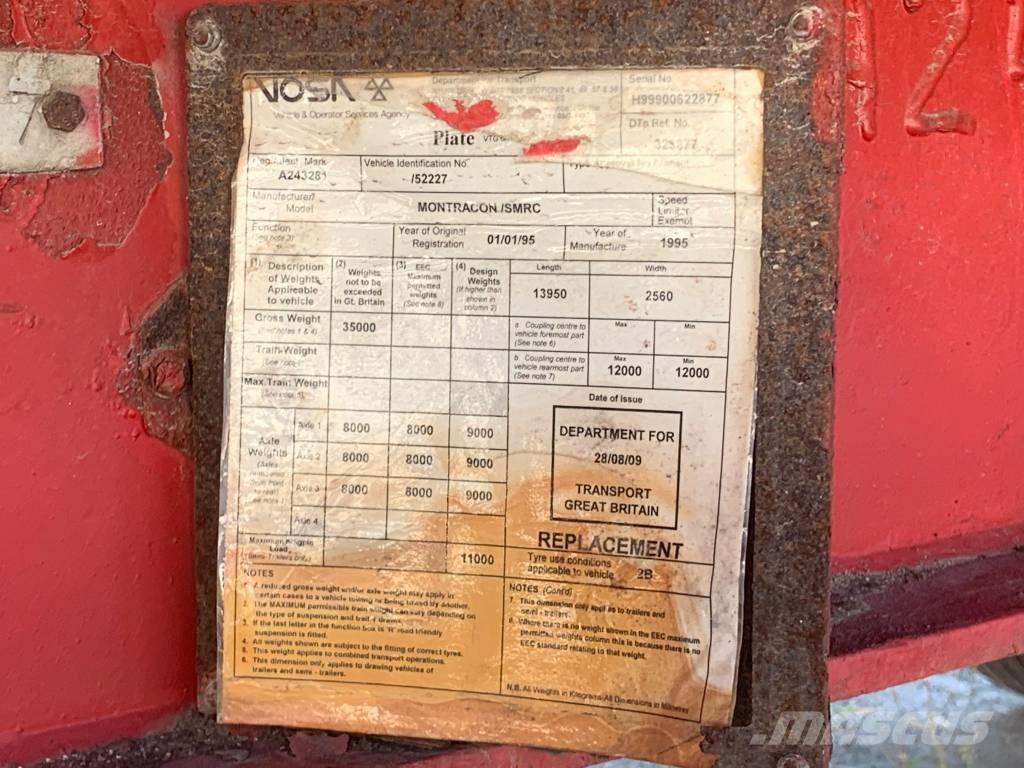 Montracon 3 Axles Semi-remorca agabaritica