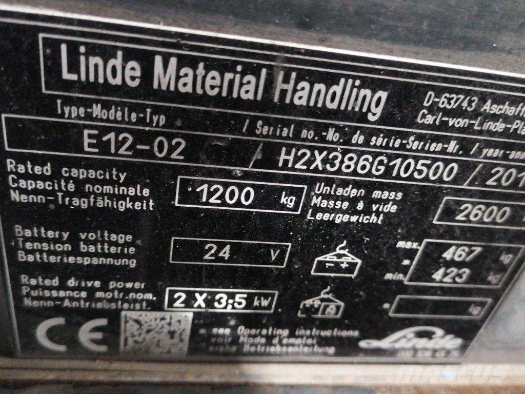 Linde E12-02 Stivuitor electric