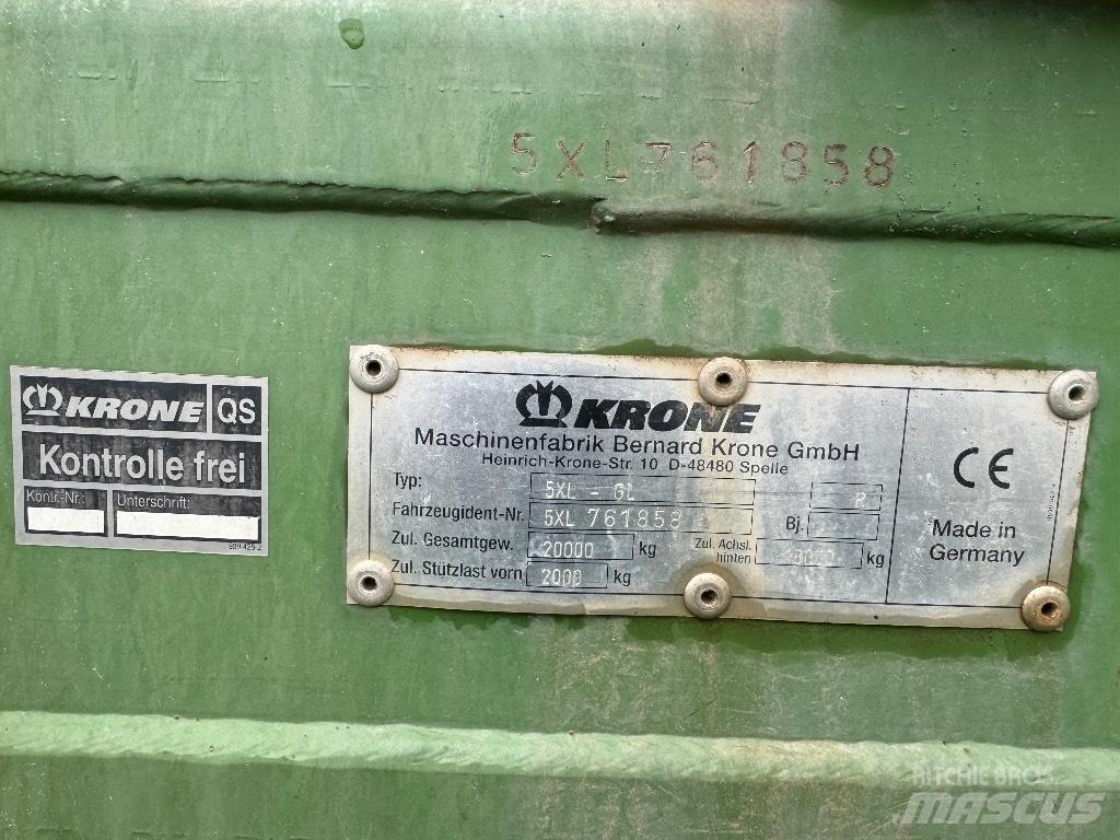 Krone 5 XL GL Remorci cu autoîncarcare