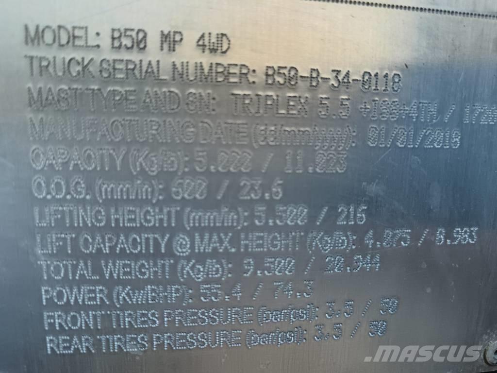 Bomaq B50 MP 4WD Stivuitor diesel