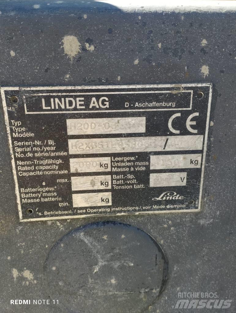 Linde H 20 D Stivuitor diesel