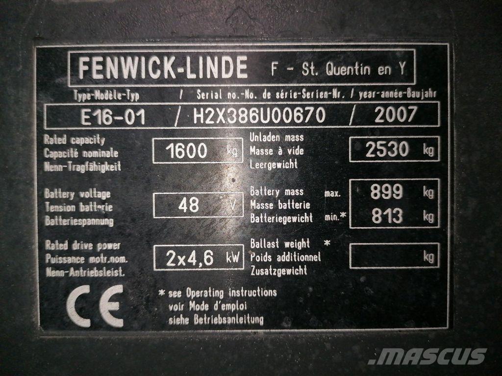 Linde E16-01 Stivuitor electric