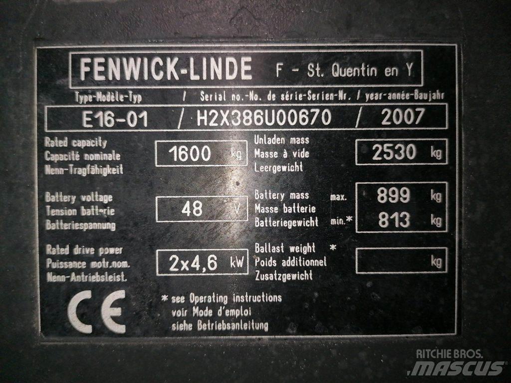 Linde E16-01 Stivuitor electric