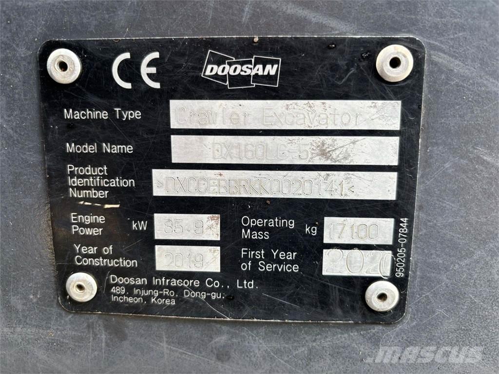 Doosan DX160HLC-5 Excavatoare pe șenile
