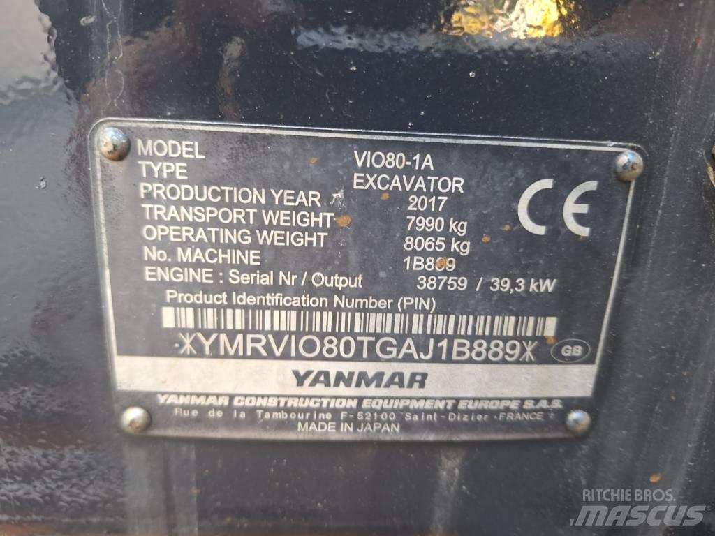 Yanmar Vio 80-1A Excavatoare 7t - 12t
