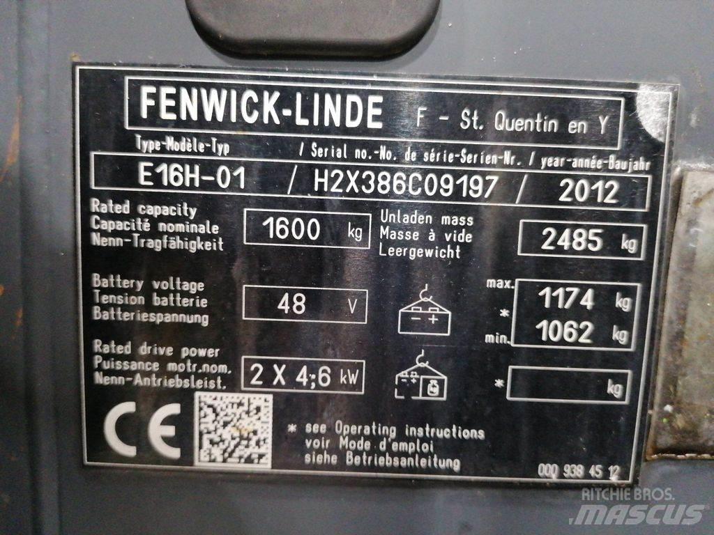 Linde E16H-01 Stivuitor electric