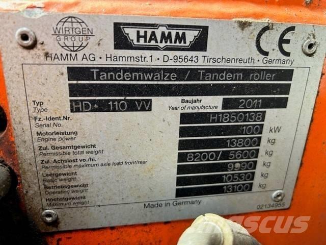 Hamm HD 110 Cilindri compactori dubli