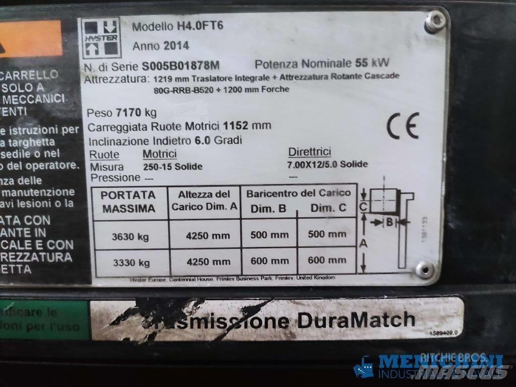 Hyster H 4.0 FT6 Stivuitor diesel