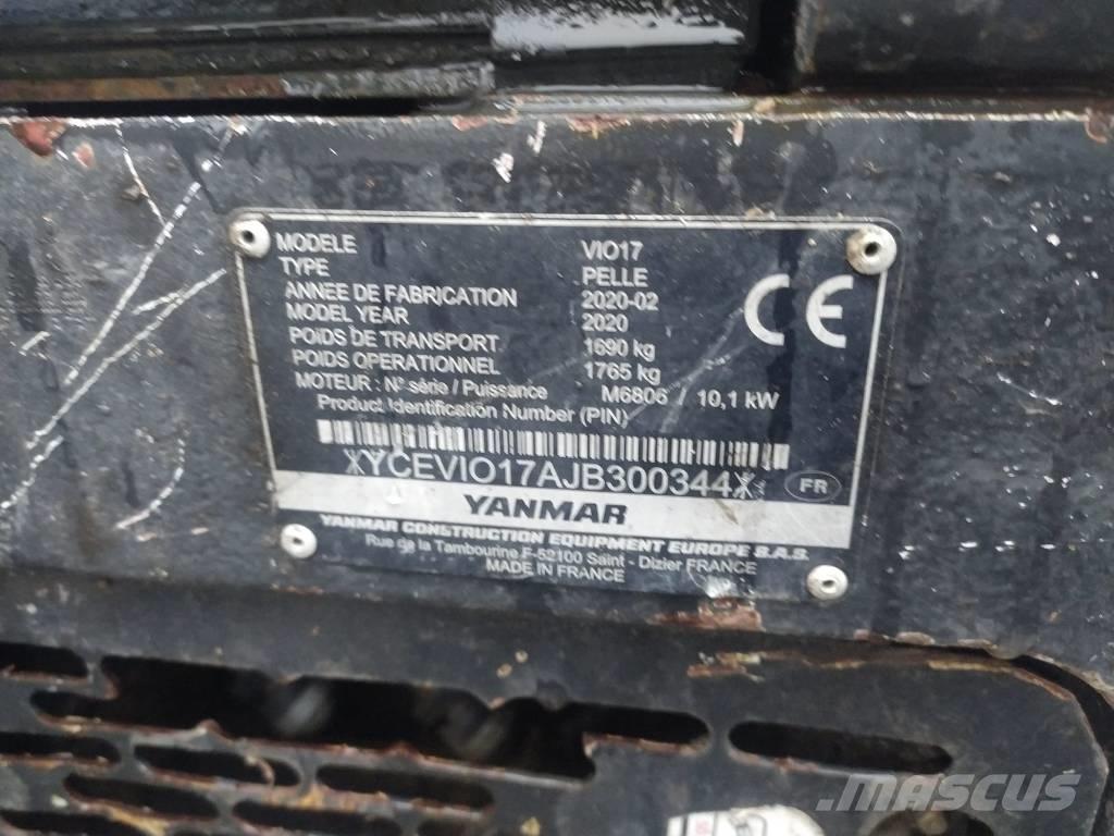 Yanmar Vio 17 U Mini excavatoare < 7t