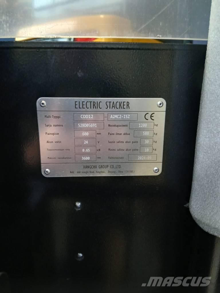 Hangcha CDD12 - LI-ION Transpaleta manuala