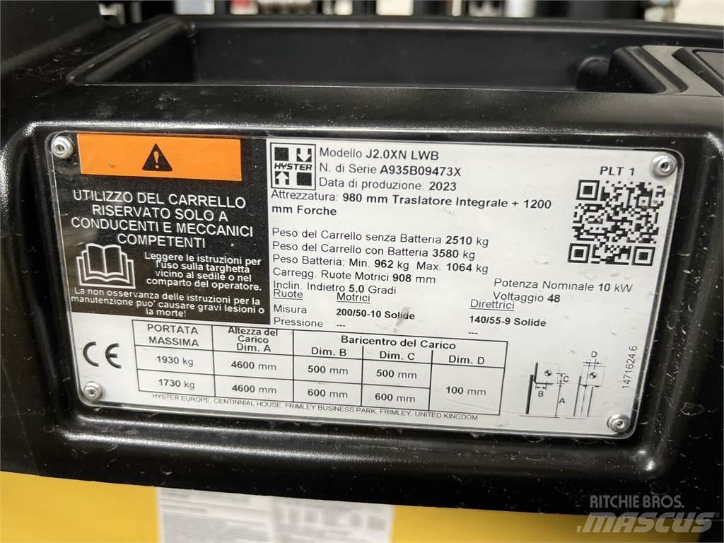 Hyster J2.0XN/ NEU Stivuitor electric