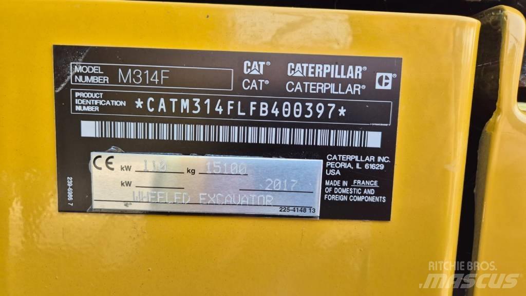 CAT M 314 F Excavatoare cu roti