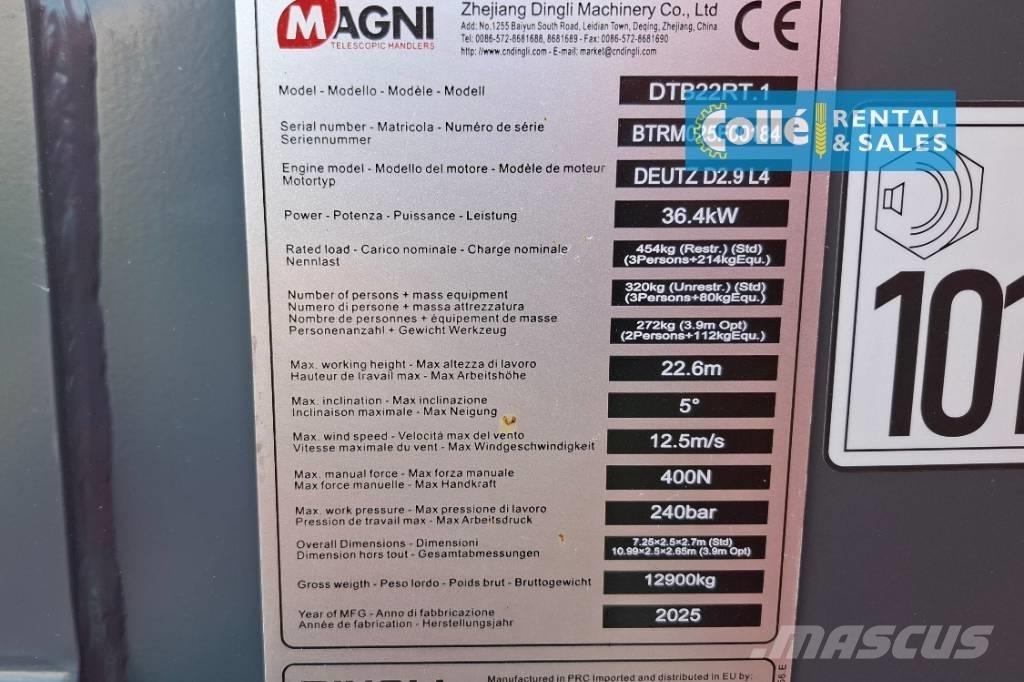 Magni DTB 22 RT | 2025 Nacele cu brat telescopic