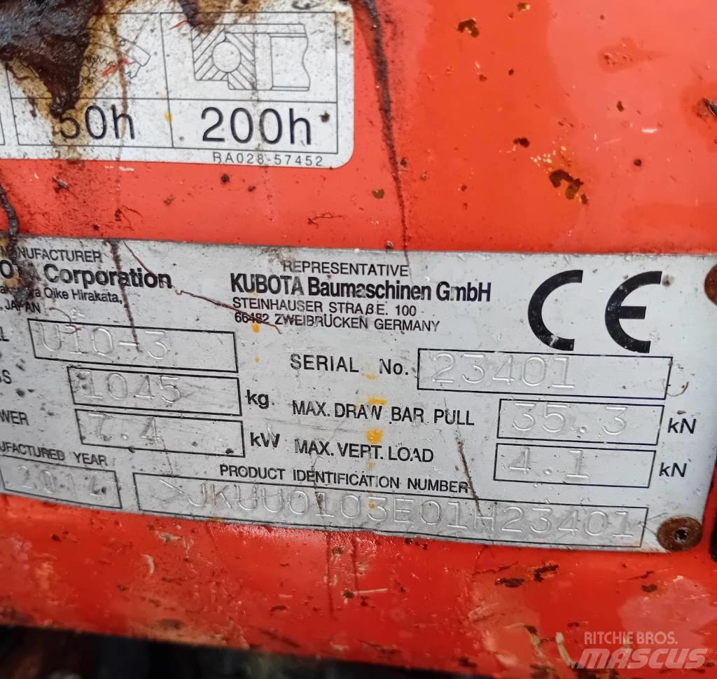 Kubota U 10-3 Mini excavatoare < 7t