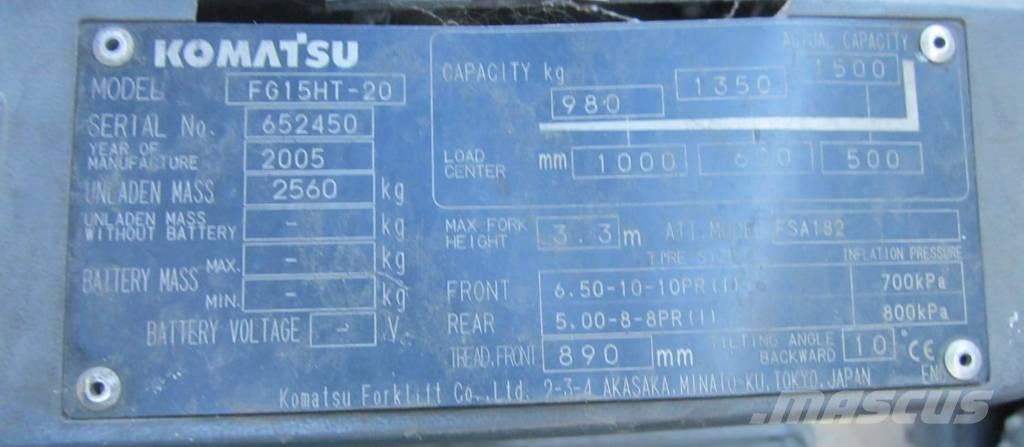 Komatsu FG 15 HT-20 Stivuitor GPL