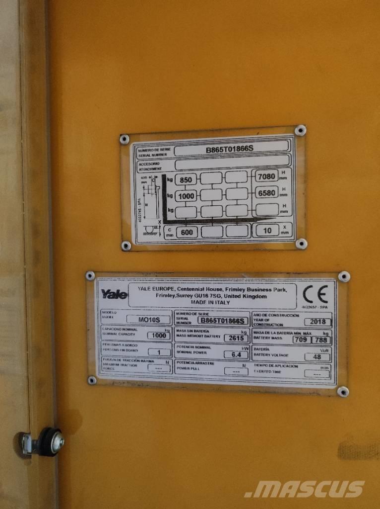 Yale MO10E Stivuitoare pentru comisionare(logistica)