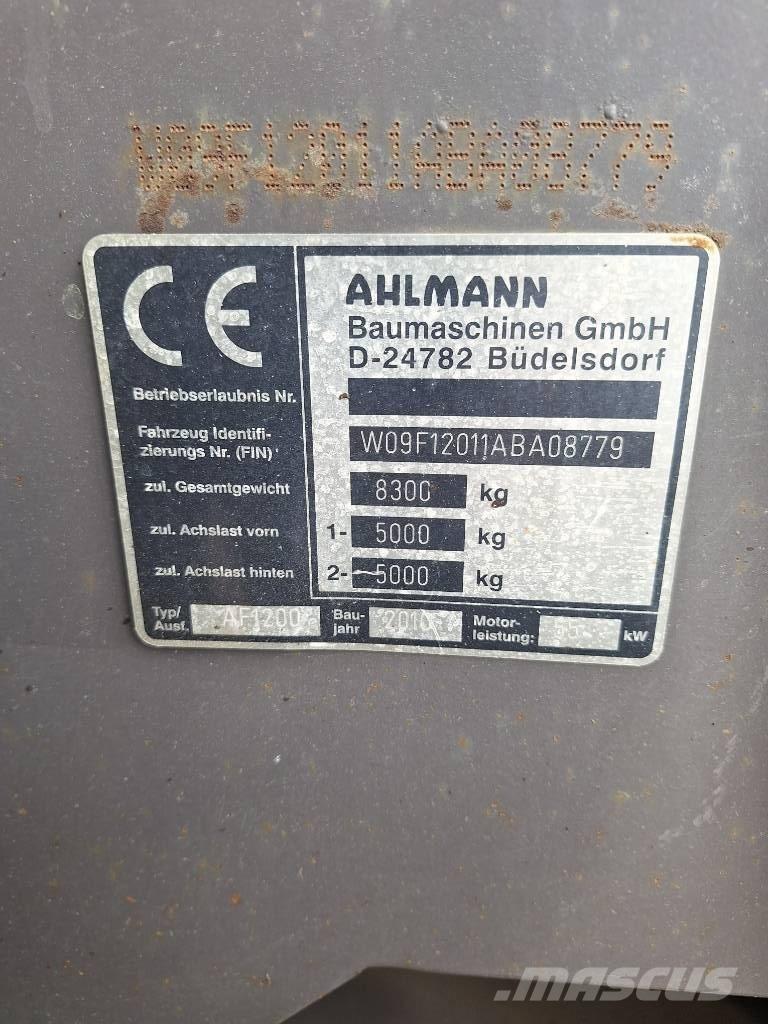 Ahlmann AF 1200 Incarcator pe pneuri